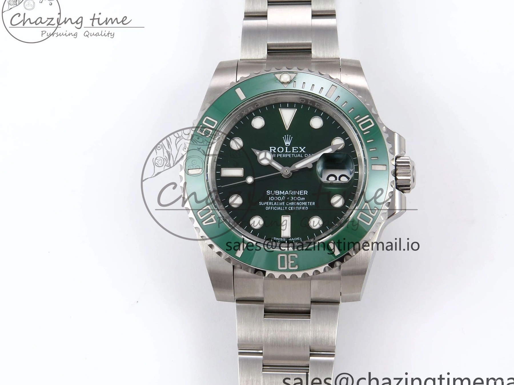 1222 Premium Submariner 116610 LV 40mm RF 1:1 Best Edition Green Ceramic on SS 904L Bracelet Steel VR 1014